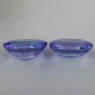 Пара светлых фиолетово-синих танзанитов формы овал общим весом 3.82 карат, размер 9.1х7.1мм (tanz0484)