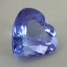 Фиолетово-синий танзанит формы сердце, вес 4.32 карат, размер 10.8х10.7мм (tanz0493)