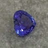 Яркий фиолетово-синий танзанит отличной российской огранки формы сердце, вес 1.76 карат, размер 7.8х7.5мм (tanz0502)