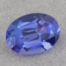 Яркий фиолетово-синий танзанит точной огранки формы овал, вес 3.87 кт, размер 12х8.65х5.5 мм (tanz0520)