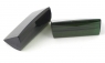 Пара тёмно-зелёных турмалинов верделитов формы багет общим весом 11.45 карат, размер 14х8мм (turm0201)