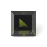 Желтовато-зелёный турмалин квадрат вес 3.79 карат, размер 8.9х8.8мм (turm0204)