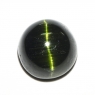 Тёмно-зелёный турмалин с эффектом кошачьего глаза круг вес 4.48 карат, размер 9.6х9.5мм (turm0260)