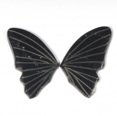 Пара резных полихромных турмалинов Бабочка, общий вес 7.88 карат, размер 18.5х10.3мм (turm0289)