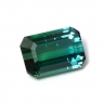 Яркий сине-зеленый турмалин октагон, вес 3.71 карат, размер 10.1х7мм (turm0410)