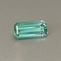 Голубовато-зеленый турмалин формы октагон, вес 2.2 карат, размер 11.3х5.7мм (turm0621)