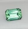 Голубовато-зелёный турмалин формы октагон, вес 1.74 кт, размер 8.2х5.6х4.5 мм (turm0628)