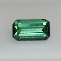 Голубовато-зелёный турмалин формы октагон, вес 1.4 карат, размер 8.4х4.8мм (turm0632)