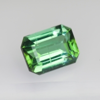 Голубовато-зелёный турмалин формы октагон, вес 1.02 карат, размер 6.8х5.1мм (turm0635)