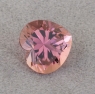 Персиково-розовый турмалин рубеллит точной огранки формы сердце, вес 3.63 кт, размер 9.5х10х6.9 мм (turm0742)