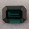 Тёмный зеленовато-синий турмалин индиголит точной огранки формы октагон, вес 1.86 кт, размер 8.5х6х4.7 мм (turm0802)
