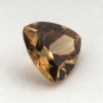 Жёлто-коричневый циркон триллион вес 1.52 карат, размер 7.2х6.9мм (zircon0129)