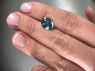 Голубой циркон (старлит) овал, вес 3.93 карат, размер 10х8мм (zircon0177)
