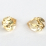 Пара золотистых цирконов формы груша, общий вес 2.82 карат, размер 7.2х5.3мм (zircon0190)