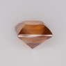 Коричневато-оранжевый циркон формы квадрат, вес 3.15 кт, размер 6.9х6.9х5.4 мм (zircon0212)