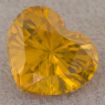 Медово-жёлтый циркон точной огранки формы сердце, вес 3.2 кт, размер 7.85х9.15x5.65 мм (zircon0270)